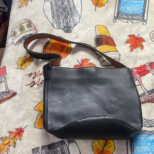 Universal Thread Black Leather Shoulder Bag